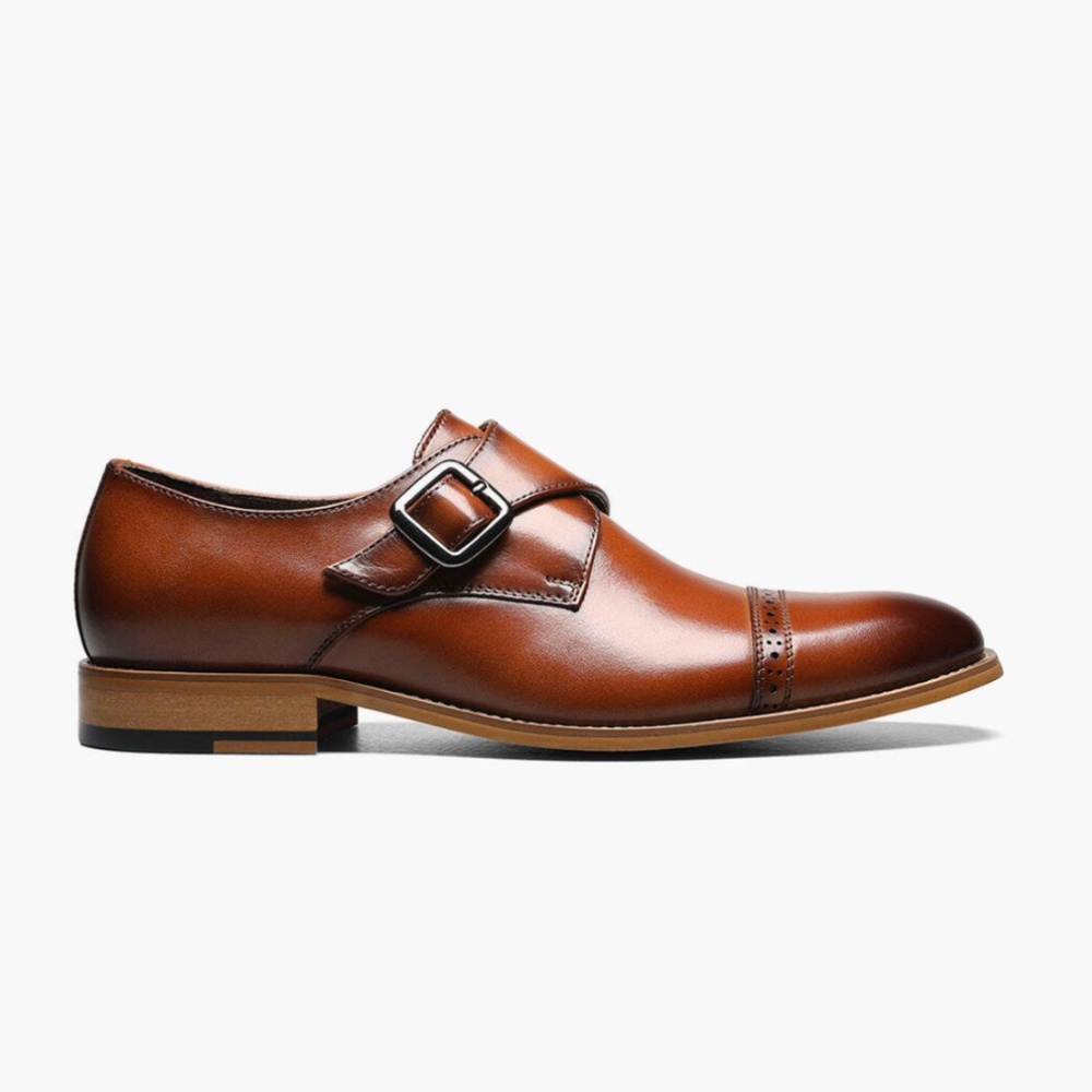 Stacy Adam’s Men’s Brown Dress Shoes - Monk Strap (Size 9.5)
